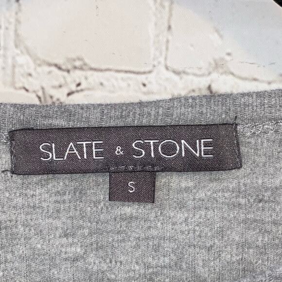 Slate & Stone Toby Ribbed Gray Long Sleeve Shirt - Picture 4 of 7